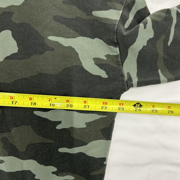 Athleta Studio to Street Camo Sweatshirt Grey Black Long Sleeve Size Medium - Picture 4 of 5